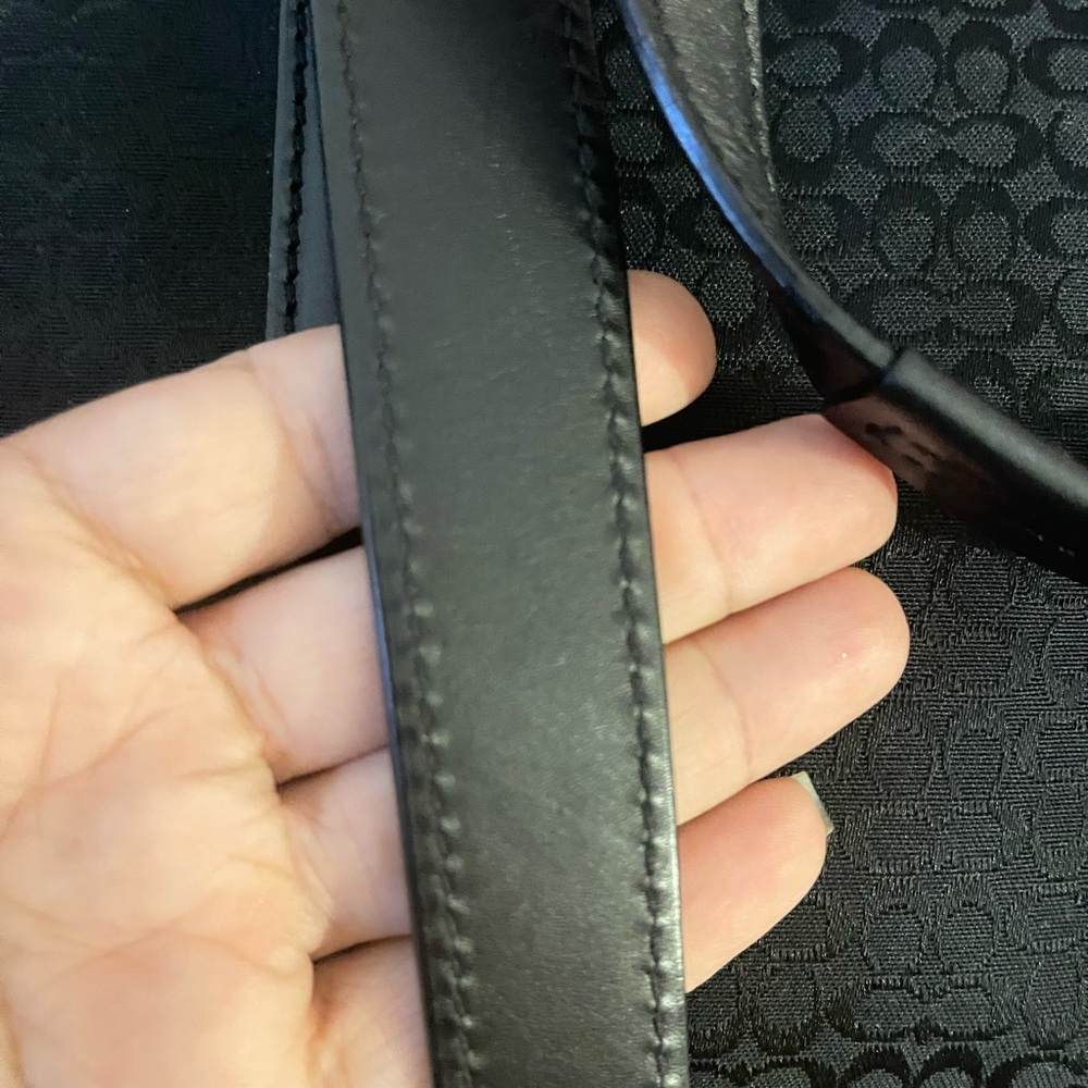 Coach Black Monogram Jacquard Logo Mini Signature tote,  smoke free very clean. - Picture 6 of 10